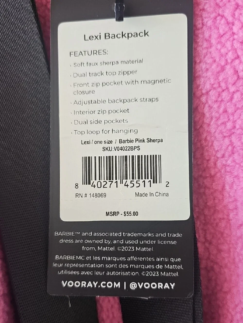 Barbie soft sherpa